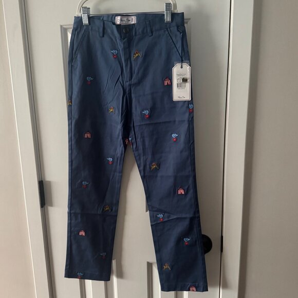 Classic Prep Other - New Classic Prep Childrenswear Boys Blue Gavin Pant Circus Embroidery Size 8